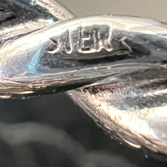 Vintage Sterling Silver Flowers Brooch Pin Chunky Oversized 19 g - Picture 7 of 9